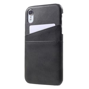 casecentive Leren Wallet back case iPhone XR zwart