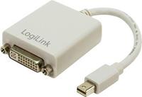 LogiLink Mini DisplayPort / DVI Adapter Mini DisplayPort M DVI-I FM Grijs kabeladapter/verloopstukje