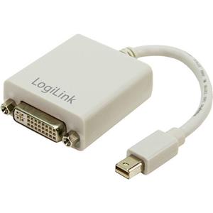 LogiLink Mini DisplayPort / DVI Adapter Mini DisplayPort M DVI-I FM Grijs kabeladapter/verloopstukje