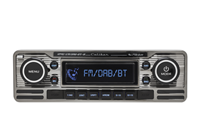 caliberaudiotechnology Caliber Audio Technology RMD120DAB-BT-B Autoradio enkel DIN Bluetooth handsfree, Incl. DAB-antenne, Retrodesign