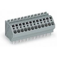 WAGO 745-109 Federkraftklemmblock 4.00mm² Polzahl 9 Grau 50St.