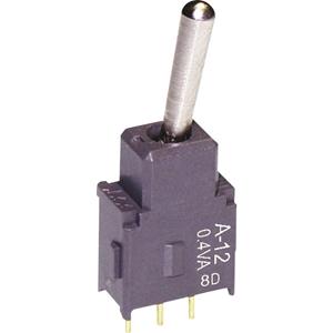 NKK Switches A12AP Tuimelschakelaar 28 V DC/AC 0.1 A 1x aan/aan Continu 1 stuk(s)