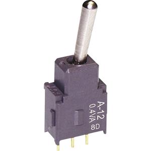 NKK Switches A12AP Tuimelschakelaar 28 V DC/AC 0.1 A 1x aan/aan Continu 1 stuk(s)