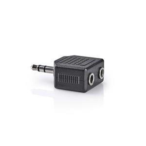 Nedis Mini-jack male naar mini-jack female (2x) stereo adapter