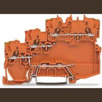WAGO 2000-5377/101-000 Dreistock-Aktorenklemme 7mm Push-In-Klemme Orange 15St.