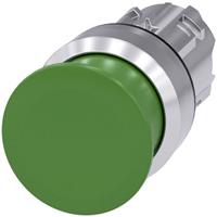 Siemens 3SU10501AD400AA0 3SU1050-1AD40-0AA0 Pilzdrucktaster Frontring Metall, Hochglanz Knopf Silber