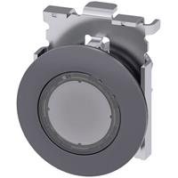 Siemens 3SU10610JB700AA0 3SU1061-0JB70-0AA0 Leuchtdrucktaster Frontring Metall, rund Knopf Sandgrau,