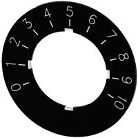 Siemens 3SU1900-0BG16-0SA0 Bezeichnungsschild rund (Ø) 40mm 0-10 Schwarz, Weiß 10St.