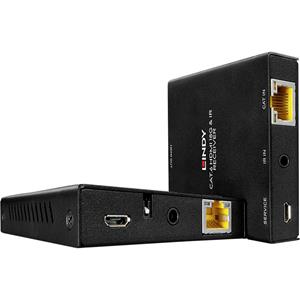 LINDY Cat.6 HDMI 18G & IR Extender with PoC & Loop Out - Sender und Empfänger - Extender