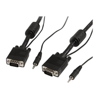 StarTech.com 2m VGA Monitorkabel mit Audio - HD15-Pin Koax Kabel - Stecker/Stecker - VGA-Kabel - 2 m