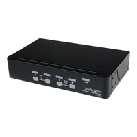 StarTech.com 4 Port VGA USB KVM Switch mit Hub - VGA KVM Umschalter für 4 PC's - Desktop KVM