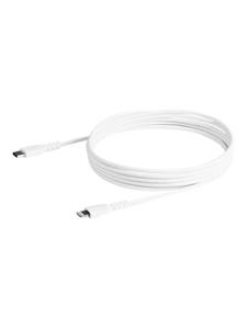 startech .com 2m(6 ft) Durable White USB-C to Lightning Cable, Heavy Duty Rugged Aramid Fiber USB Type A to Lightning Charger/Sync Power Cord, Apple MFi Certified iPad/iPhone 12 Pro Max - iPhone 7/8/11/11 Pro 