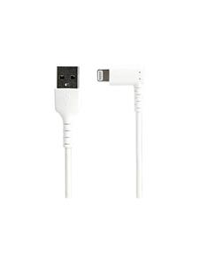 startech .com Premium USB-A naar Lightning Kabel 2m Wit - Robuuste 90° haakse USB Type A naar Lightning Charge & Sync Oplaadkabel met Aramide Vezels - Apple MFi Cert. - iPhone (RUSBLTMM2MWR) - Lightning-ka