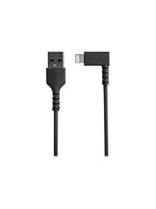 startech .com Premium USB-A naar Lightning Kabel 2m Zwart - Robuuste 90° haakse USB Type A naar Lightning Charge & Sync Oplaadkabel met Aramide Vezels - Apple MFi Cert. - iPhone (RUSBLTMM2MBR) - Lightning-