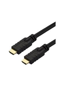 startech .com 10m(30ft) HDMI 2.0 Cable, 4K 60Hz Active HDMI Cable, CL2 Rated for In Wall Installation, Long Durable High Speed Ultra-HD HDMI Cable, HDR 10, 18Gbps, Male to Male Cord, Black - Al-Mylar EMI Shiel