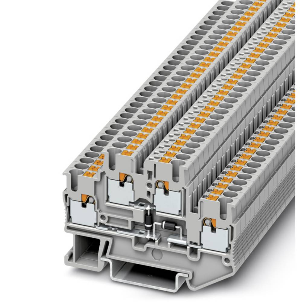 phoenixcontact Phoenix Contact PTTB 2,5-2DIO/O-UL/UR-UL 3211430 Durchgangsreihenklemme Polzahl: 4 0.14mm² 2.5mm²