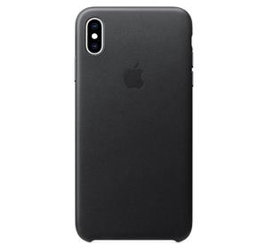 Apple Leather Case iPhone XS Max zwart