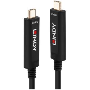 Lindy 38505 USB-kabel 30 m USB C Zwart