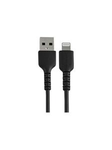 startech .com 15cm(6 in) Durable Black USB-A to Lightning Cable, Heavy Duty Rugged Aramid Fiber USB Type A to Lightning Charger/Sync Power Cord, Apple MFi Certified iPad/iPhone 12 Pro Max - iPhone 7/8/11/11 Pr