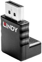 LINDY 41366 DisplayPort Adapter [1x DisplayPort stekker - 1x DisplayPort bus] Zwart