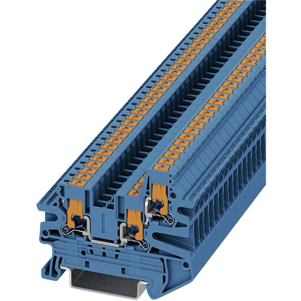 phoenixcontact Phoenix Contact PTV 2,5-TWIN BU 1078971 Durchgangsklemme 0.14mm² 2.50mm² Blau 50St.
