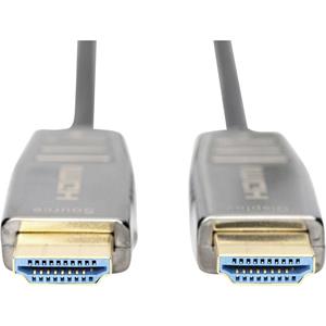 Digitus HDMI Aansluitkabel HDMI-A stekker, HDMI-A stekker 20.00 m Zwart AK-330126-200-S Ultra HD (8K), Afgeschermd (dubbel) HDMI-kabel