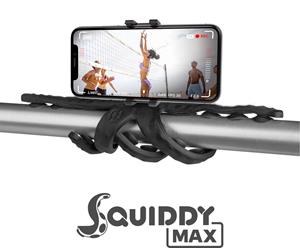 Celly telefoonhouder Squiddy Max 8,5 cm siliconen zwart