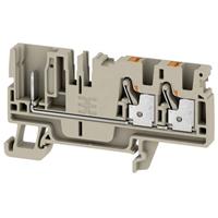 Weidmüller 2540070000 Doorgangsserieklem 6.1 mm Push-In-klem, Steekaansluiting Beige 50 stuk(s)