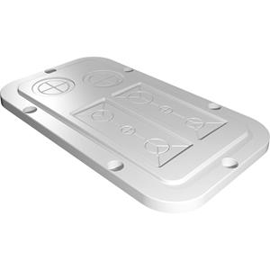 Rittal AX 2561.200 Flanschplatte (L x B) 149mm x 256mm Kunststoff Grau 1St.