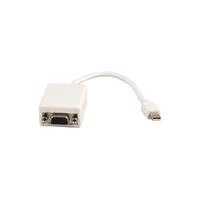 Digitus AK-340407-001-W DisplayPort / VGA Adapter [1x Mini-DisplayPort stekker - 1x VGA-bus] Wit 15.00 cm