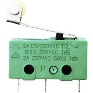 TRU COMPONENTS Microschakelaar 250 V/AC 5 A 1x aan/(aan) Moment 1 stuk(s)