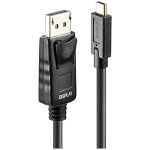 Lindy 43305 video kabel adapter 5 m USB Type-C DisplayPort Zwart