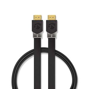 Nedis Platte High Speed HDMI-kabel met Ethernet | HDMI-connector - HDMI-connector | 2,0 m | Antra