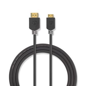 Nedis High Speed HDMI-kabel met Ethernet | HDMI-connector - HDMI-mini-connector | 2,0 m | Antraci