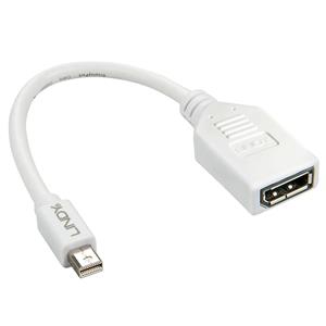 LINDY DisplayPort / Mini-DisplayPort Adapterkabel [1x DisplayPort Buchse - 1x Mini-DisplayPort