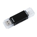 Hama USB 2.0 OTG Kartenleser Basic SD/microSD Schwarz