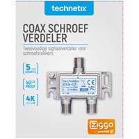 Technetix Verdeler 2-voudig ESX-02-S [ZIGGO geschikt] - 