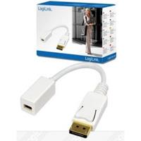 LogiLink DisplayPort Adapter [1x DisplayPort Stecker - 1x Mini-DisplayPort Buchse] Weiß verg