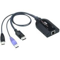 ATEN KVM Adapterkabel [1x USB-A 2.0 stekker, DisplayPort stekker - 1x RJ45-bus] 0.20 m