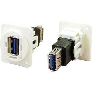 Cliff Adapter, Bus, inbouw USB-bus type A - USB-bus type A CP30205NXW  Inhoud: 1 stuk(s)