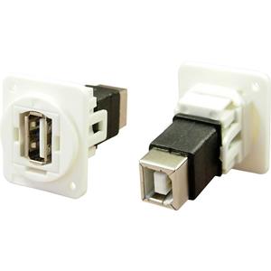 Cliff Adapter, Bus, inbouw USB-bus type A - USB-bus type B CP30209NXW  Inhoud: 1 stuk(s)