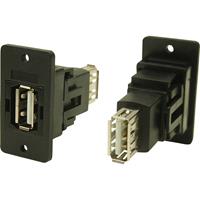Adapter, Bus, inbouw USB-bus type A - USB-bus type A CP30608NX Cliff 1 stuk(s)