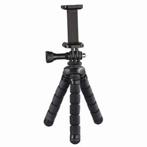 Hama Flex Mini-Tripod for Smartphone and GoPro, 14 cm, black