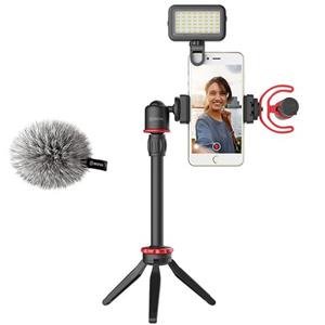 Boya BY-VG350 tripod Smartphone-/actiecamera 3 poot/poten Zwart, Rood