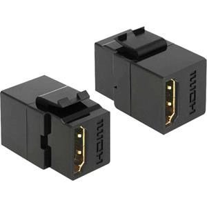 delock Keystone Modul HDMI-HDMI Bu/Bu bk