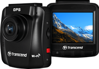 transcend DrivePro 250 Dashcam mit GPS Blickwinkel horizontal max.=140° 12 V, 24V WLAN, Akku