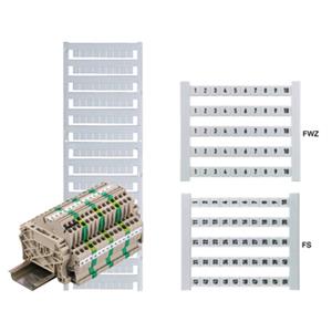 Weidmüller Klemmarkeerder, 6 mm  DEK 6 FW 801-850 0468660801 Wit 500 stuk(s)
