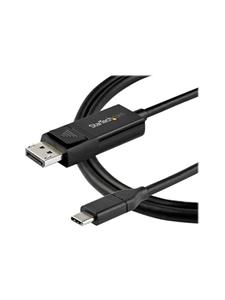 startech .com 3ft/1m USB C to DisplayPort 1.4 Cable 8K 60Hz/4K, Bidirectional DP to USB-C or USB-C to DP Reversible Video Adapter Cable, HBR3/HDR/DSC, USB Type C/Thunderbolt 3 Monitor Cable - 8K USB-C to DP Ca