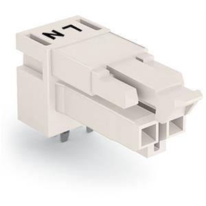 WAGO 890-822/011-000 Netz-Steckverbinder WINSTA MINI Buchse, Einbau horizontal Gesamtpolzahl: 2 16A