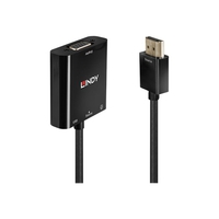 Lindy 38285 video kabel adapter 0,1 m HDMI Type A (Standaard) VGA (D-Sub) Zwart